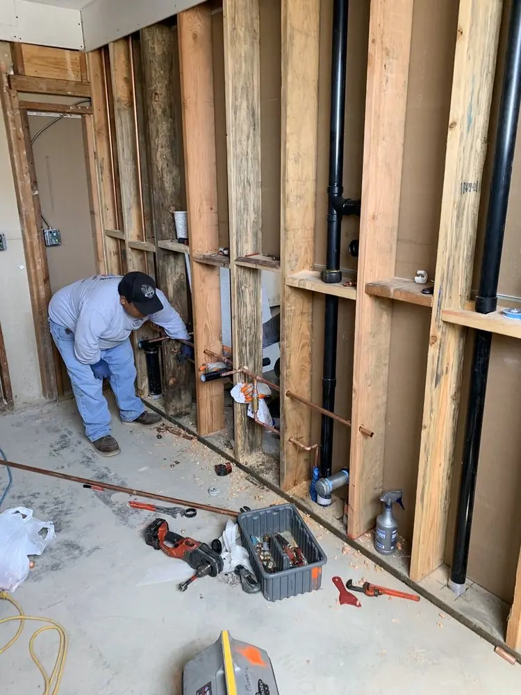 Commercial rough-in plumbing for Water Heater Replacement in Canyon Corridor